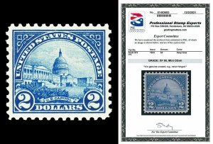 Scott 572 1923 $2.00 U.S. Capitol Mint Graded XF 90 NH with PSE CERT