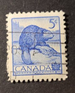 CA S#336 U-VF $0.05 04/01/1954 - Wildlife - Beaver
