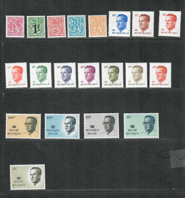 Belgium Sc#1084-1103 M/NH/VF, Complete Set, Cv. $59.10 