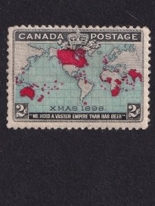 Canada, Scott 86b, Mint NH, F-VF, 1898 Christmas Issue