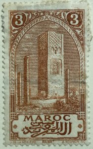 AlexStamps FRENCH OFFICES IN MOROCCO #92 VF Used 