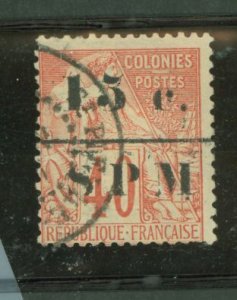 St. Pierre & Miquelon #18 Used Single