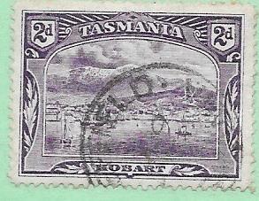 Tasmania #88 2p violet ( U)  CV $3.50