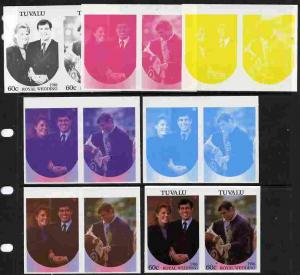 Tuvalu 1986 Royal Wedding (Andrew & Fergie) 60c set o...