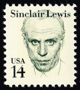 US 1856 MNH VF 14 Cent Sinclair Lewis Author Small Block Tagging