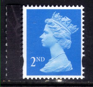 GB 2019 QE2 2nd Bright Blue Machin Umm SG U3150 MPIL Ex DY31 ( F357 )