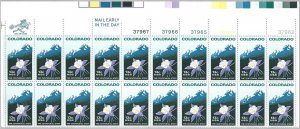 US 1711 - MNH Plate & Zip Block of 20.  13¢ Colorado.  FREE SHIPPING!!