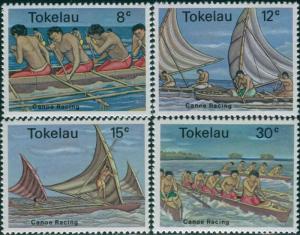 Tokelau 1978 SG65-68 Canoe Racing set MNH