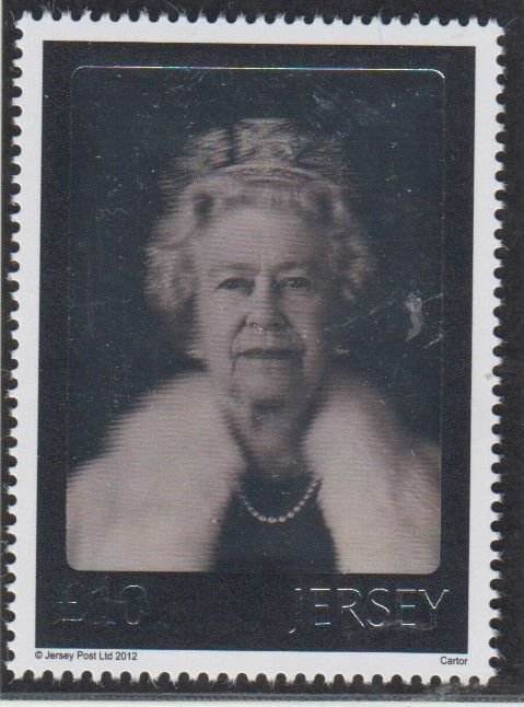 Jersey 2012, 'Diamond Jubilee Hologram. unmounted mint NHM