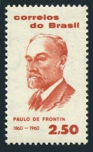 Brazil 910 block/4,MNH.Michel 989. Paule de Frontin,engineer,1960