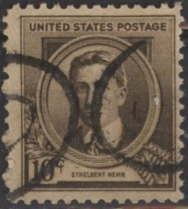 US 883 (used) 10¢ Ethelbert Nevin, composer (1940)