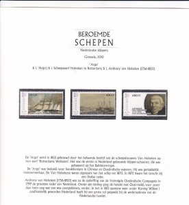 SA03 Grenada 2010 Worlds Famous Ships Argo mint stamps