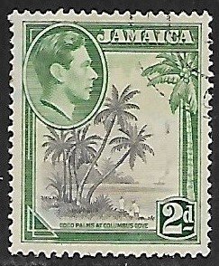 Jamaica # 119 - King George VI & Coconut Palms - used.....{KBrF}