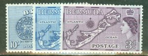 PS: Bermuda 143-162 most mint (154, 157 used) CV $99; scan shows only a few