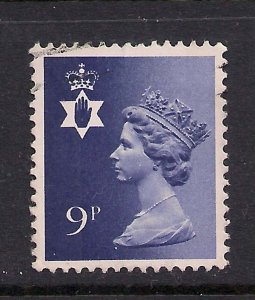 Northern Ireland GB 1978 QE2 9p Deep Violet Machin Missing Phos SG NI 26ey.( ...