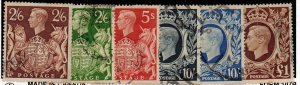 Great Britain 249-251A & 275 Used Set