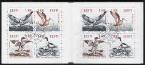 Booklet - Estonia 1992 Birds of the Baltic 8kr booklet co...