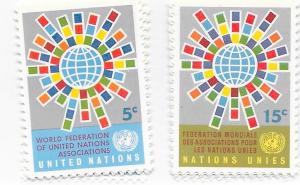 UN #154-155  (MNH)  CV $0.50