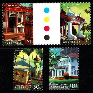 Christmas Island 2006 Heritage Buildings  Set of 4 MNH -