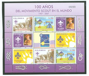 Colombia #1274 Mint (NH) Single (Complete Set) (Scouts)