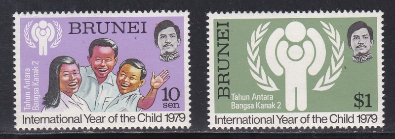 Brunei # 238-239, International Year of the Child, NH, 1/2 Cat.