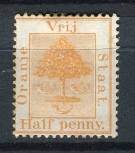 ORANGE FREE STATE; 1897 early classic QV issue Mint hinged 1/2d. value