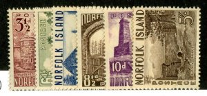 1953 Norfolk Island Sc#13-18 MNH** ( 1750 BCX2 )