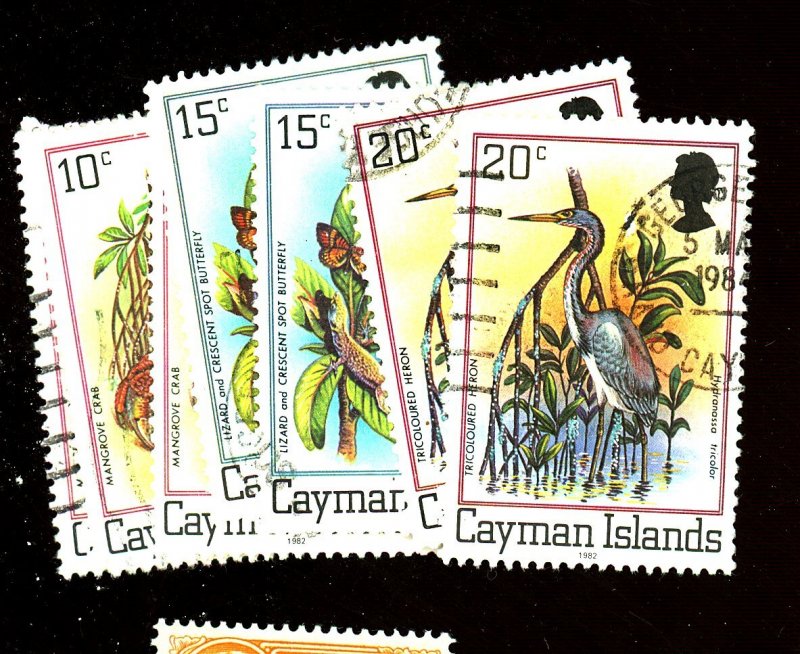 CAYMAN IS #454 (3) 455 (2) 456 (2) USED FVF Cat $14