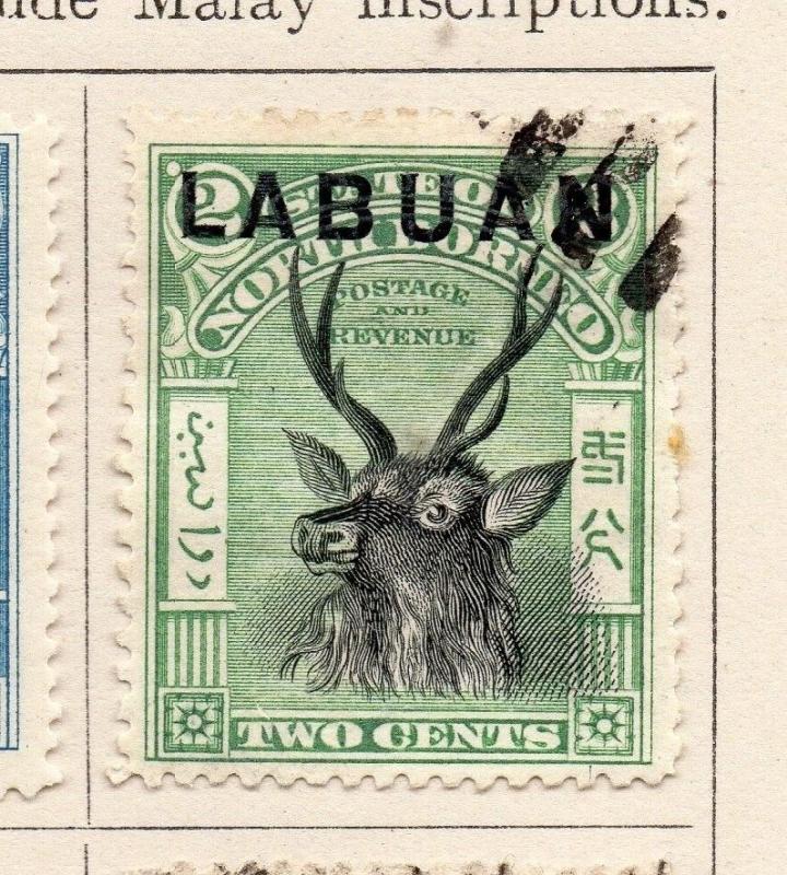 Labuan 1897-1900 Early Issue Fine Used 2c. Optd 215286