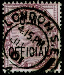 SGO33, 1d lilac, USED. Cat £150.