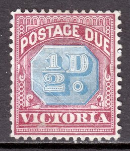 Victoria - Scott #J11 - Inv. wmk - MH - Thin, lg. crease, pap. adhs. - SCV $5.50