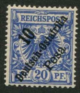 German East Africa SC# 9 o/p  10 PESA on Germany 20 MH