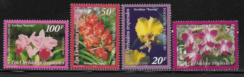 FRENCH POLYNESIA SC# 731-34 FVF/MNH  1998