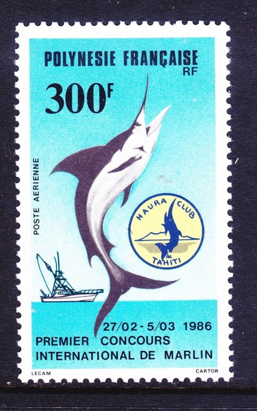 French Polynesia C217 MNH 1986 1st Intl. Marlin Fishing Contest Issue