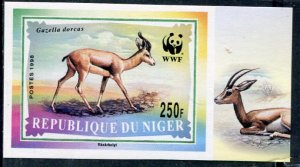 Niger 1998 WWF DORCAS GAZELLE 1 value Imperforated Mint (NH)