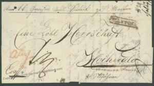 Austria 1830 Imperial KuK Mantua Italy FP Military Mail Feldpost Cover 19148