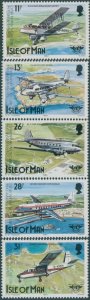 Isle of Man 1984 SG267-271 Airmail Aviation set MNH