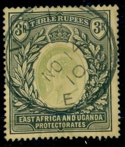 EAST AFRICA & UGANDA PROT. #27, 3r used, VF, Scott $160.00