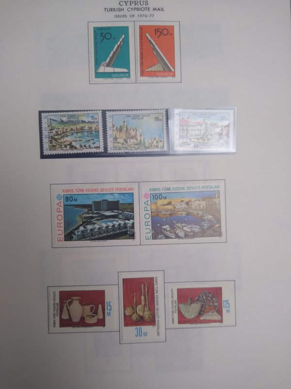 collection on pages Turkish Cyprus PS: CV $190