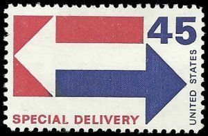 SCOTT  E22  SPECIAL DELIVERY  45¢  SINGLE  MNH  SHERWOOD STAMP