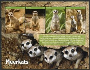 GAMBIA  2017  MEERKATS SET OF TWO SHEETS MINT NH