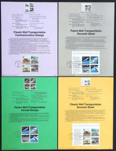 U.S. Used #2127/#2438 25c/$1 1989 Set of 33 Souvenir Pages SP#679/#870