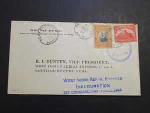 Haiti 1928 West Indian Air Exp Cover 2-21-28  - Z3659