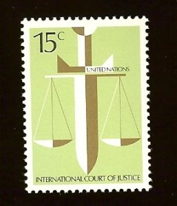 UN NY #314 15c Scales and Sword of Justice MNH