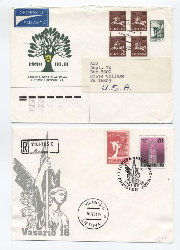 Group of 6 early 1990s Lithuania covers [L.172]