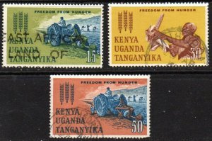 Kenya, Uganda & Tanzania Sc #136-138 Used