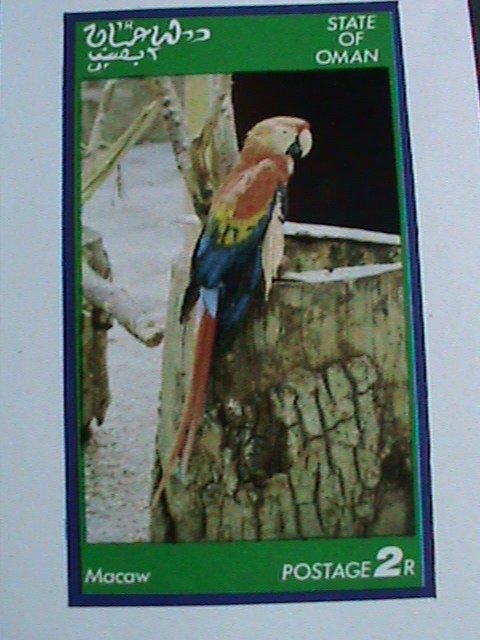 ​OMAN STAMP-LOVELY BEAUTIFUL BIRDS IMPERF :MNH S/S SHEET VERY FINE