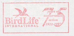 Meter cut GB / UK 1997 Birdlife - 75 Years of Conservation Action