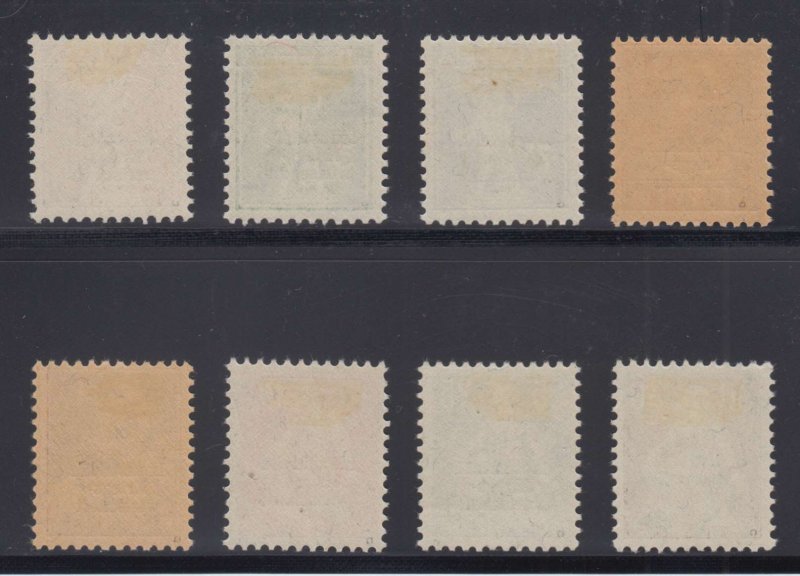 SWITZERLAND 1918 OFFICIAL WAR B.T. Sc 1O1-1O8 FULL SET HINGED MINT VF SCV$822.50