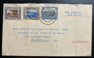 1949 Keetmanshoop South West Africa Airmail Cover To Hyattsville MD USA